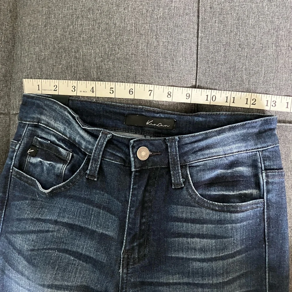 KANCAN Estilo Mid Rise Dark Wash Skinny Jeans Size 25 - Picture 6 of 10